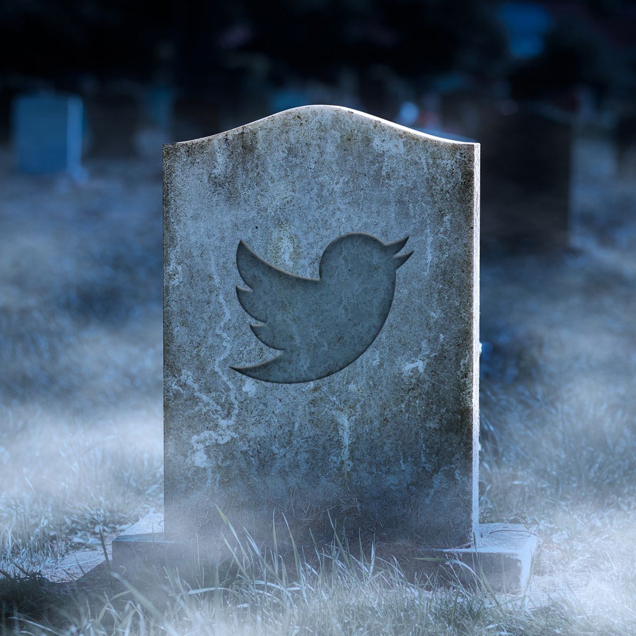 Twitter headstone